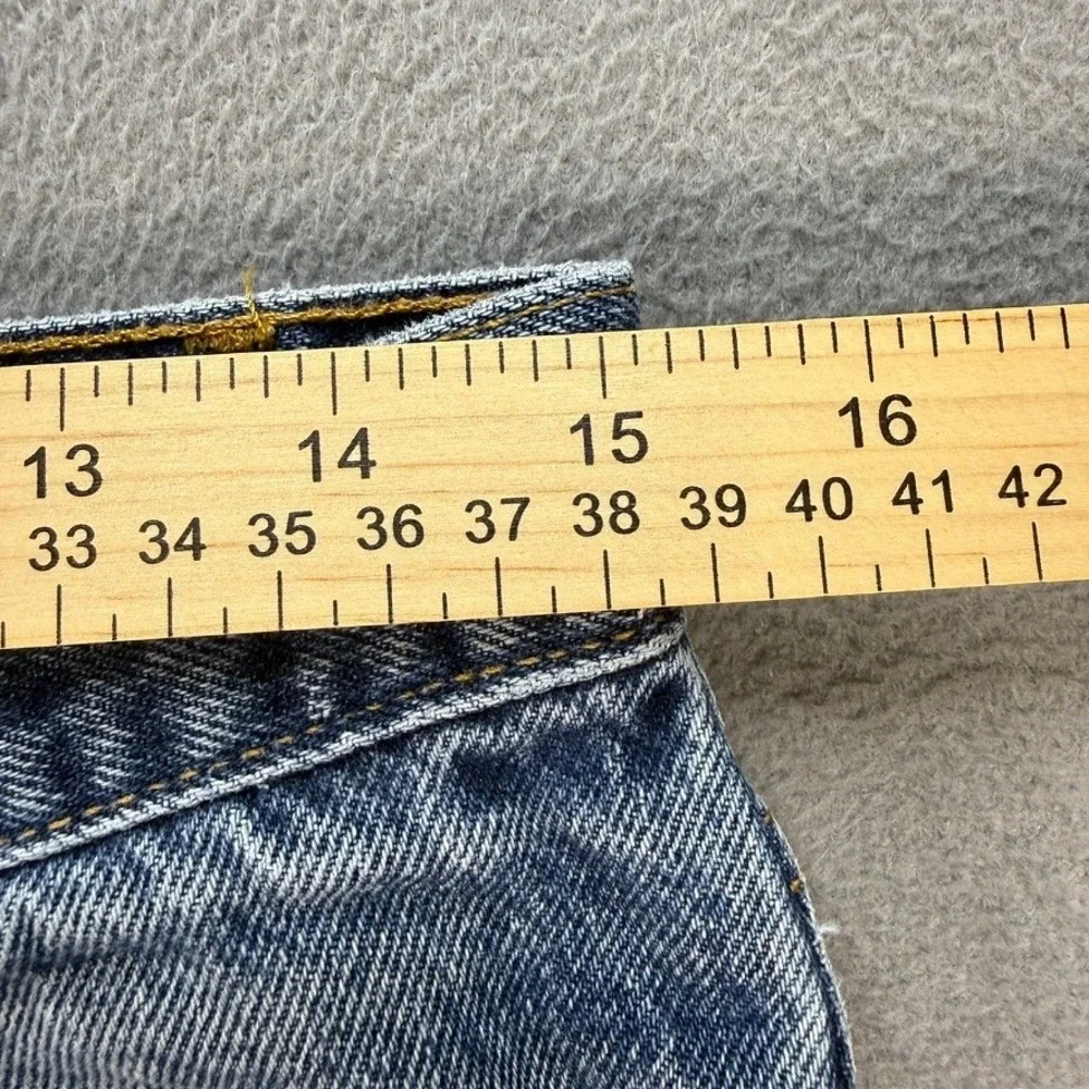 VTG Levis 505 Straight Leg Jeans 33x30 (FIt 30x29) Blue Faded Made in USA Work